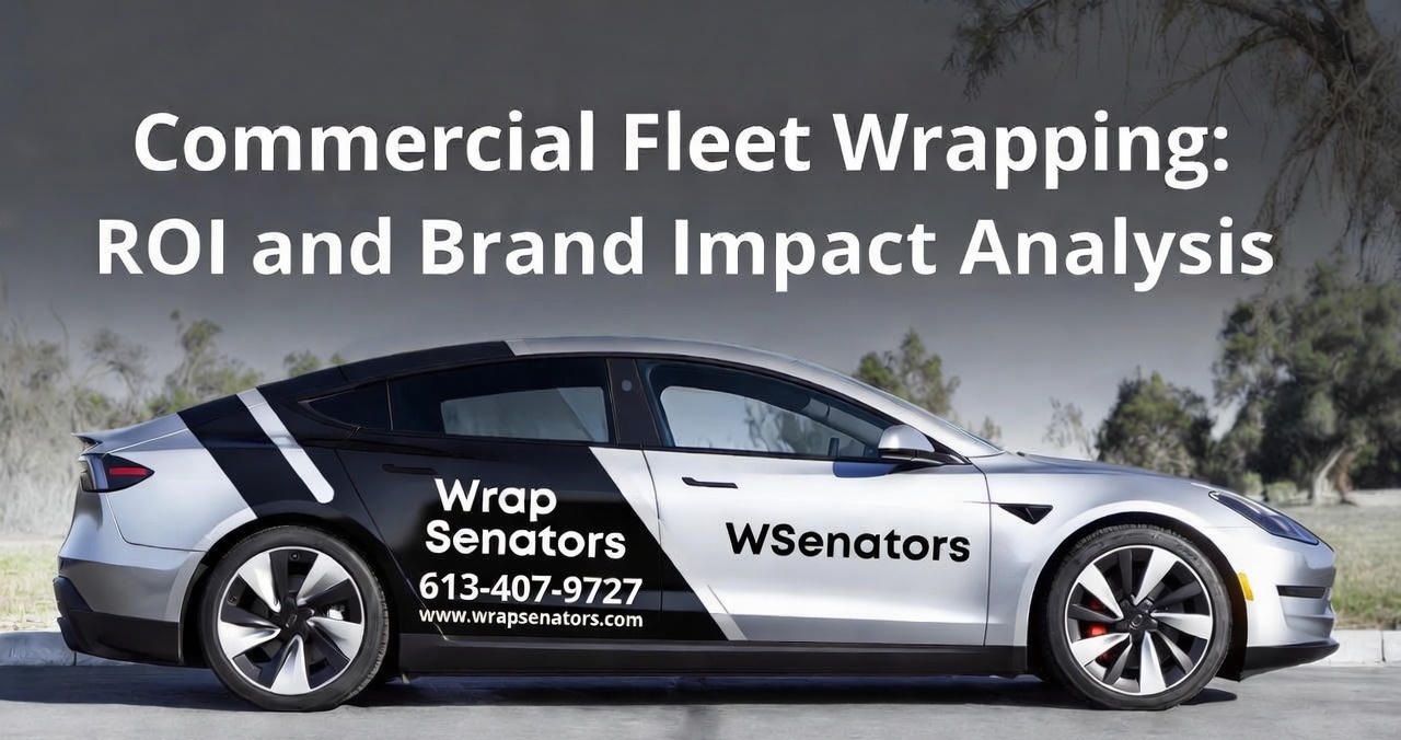 Custom vehicle wrap design with two-tone finish in Ottawa