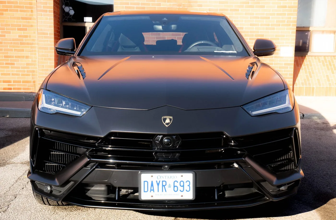 Lamborghini Urus matte black full vehicle wrap by Wrap Senators Ottawa